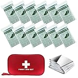 ANCwear Emergency Blanket Kit (12 Pack) Thermal Survival Space Blankets for Disaster Preparedness. Maintains 90% Body Heat in Frigid Temps. Great for Camping Running Hiking Outdoors