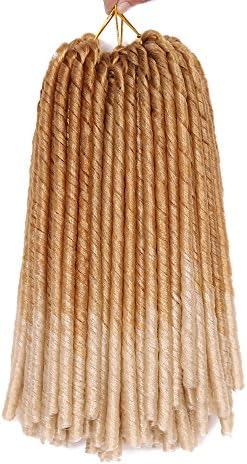 12Inch Synthetic Crochet Braid Hair Faux Locs Twist Imported ADM Premium Low Frame Retardant Fiber Soft Dread Dreadlocks Black Color (3Pack, T613)