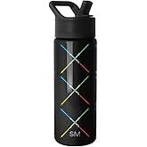 Simple Modern Kids Summit Water Bottle with Straw Lid | Star Wars 18oz Stainless Steel Cup Insulated Tumbler for Boys, Girls, School | Star Wars Saber Argyle