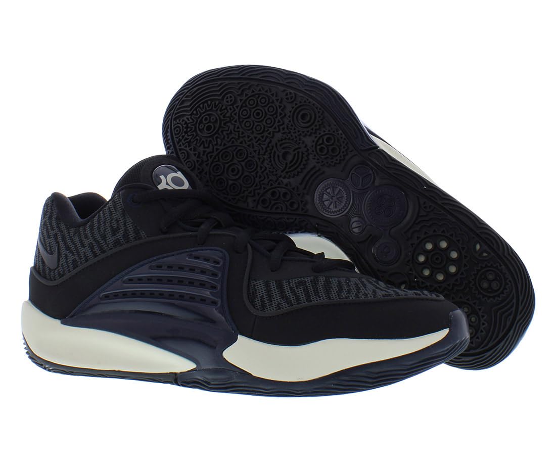 NIKE Men's Basketball Shoe, Black Black Dk Smoke