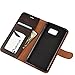 Note 5 Case, Abacus24-7 Samsung Galaxy Note 5 Wallet with Flip Cover and Stand, Brown