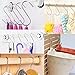 WOVTE Stainless Steel S Shaped Silver Tone Polished Plating Hanging Hooks for Kitchen, Bathroom, Bedroom and Office Pack of 20