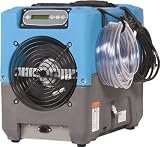 Dri-Eaz Revolution LGR Commercial Dehumidifier with Pump, Industrial, Compact, Crawlspace and Basement Drying, Durable, Portable, Blue, F413, Up to 17 Gallon Water Removal per Day