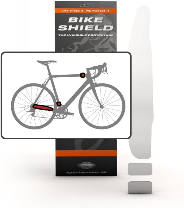 Bike Shield Chainstay and Cable Shield Kit, Transparent Gloss - Image 4