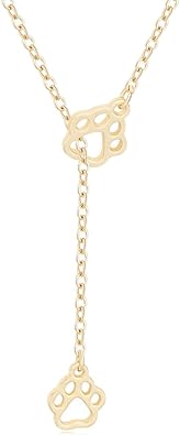 tiny paw print necklace