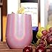 Vantic 12 oz Stainless Steel Stemless Rainbow Glass, | Double Wall Vacuum Insulated Perfect for Home Outdoor, Purple