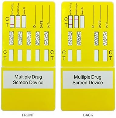 5 Pack UCP Biosciences 9 Panel Drug Test Dip with OXY - Testing Instantly for 9 Different Drugs: (THC), (COC), (OXY), (MOP), (mAMP), (AMP), (MTD), (BUP), (BZO) #U-DOA-394 by UCP Biosciences