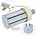 80W LED Corn Light Bulb, Large Mogul Base E39 LED Bulbs, 10800 Lumens (400W-600W Equivalent), 5000K Daylight, AC100-277V, JESLED Metal Halide Replacement for Outdoor Indoor Area Lighting HID/CFL/HPS