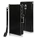 Galaxy S5 ACTIVE Case, Galaxy S5 Active Flip Case - E LV Deluxe PU Leather Folio Wallet Case Cover for Samsung Galaxy S5 Active SM-G870 (Water Resistant Model) - Black