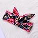 3Pcs Cotton Newborn Baby Girls Tops + Flower Pants + Headband Clothes Outfits Set (0-6M, White)