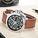 MEGALITH Mens Sports Watches Men Military Waterproof Big Face Analog Digital Designer Brown Leather Wrist Watch