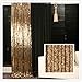 TRLYC 5ft*7ft Gold Shimmer Sequin Fabric Photography Backdrop Sequin Curtain for Wedding/Party