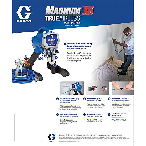 Graco Magnum 262800 X5 Stand Airless Paint Sprayer, Blue on Galleon