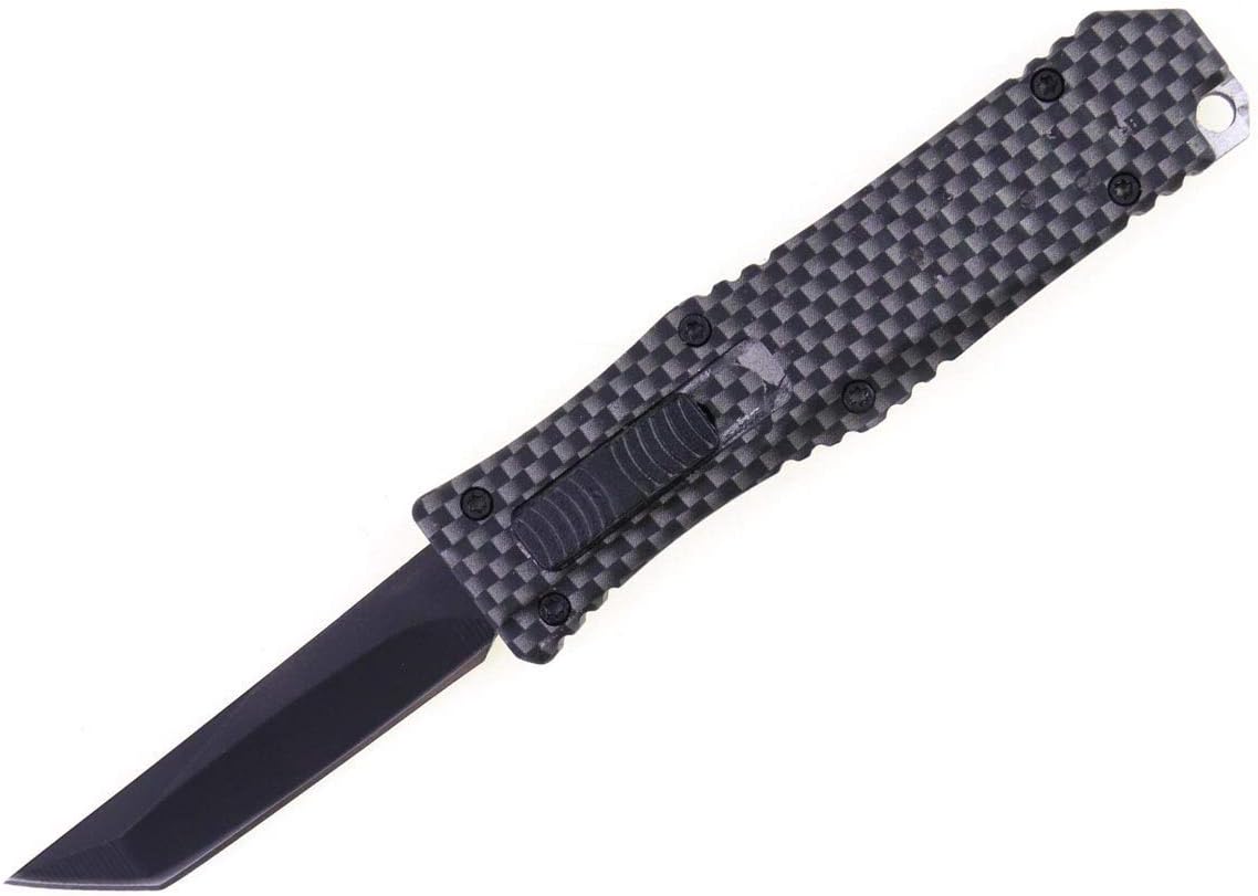 Firecracker Knife - mini keychain pocket knife (Carbon Fiber)
