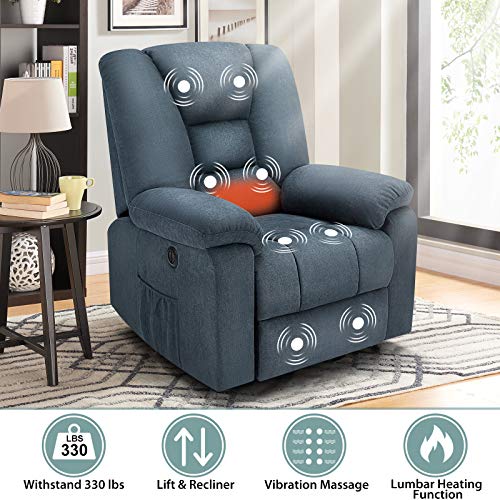 oneinmil Electric Power Lift Recliner Chair, Linen Recliners for