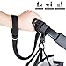2018 Upgraded Design Baby Stroller Pram Safety Belt Wrist Strap with Stroller Hook (Black)