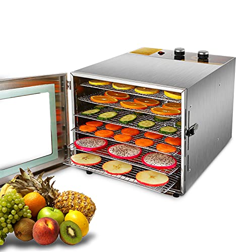 Dehyber Food Dehydrator 6 Trays Commercial Stainless Steel Fruit Dryer