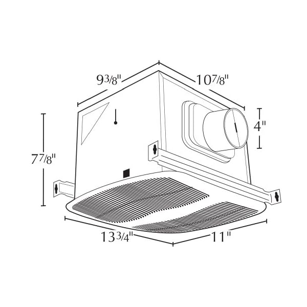 Air King Energy Star Deluxe Quiet Series Bath Fan - Image 3