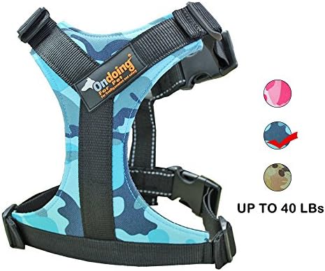 Adjustable Dog Harness with Reflective Webbing and Handle Eco-Friendly Mesh Vest Easily Control for Small Dogs Medium Large Breed Dogs Reducing Tugging and Pulling