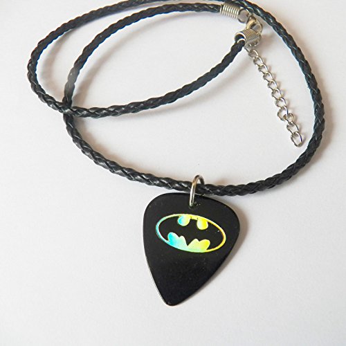 BATMAN Guitar Pick reflective, silver to gold stamped 18