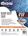 6x8 Heavy Duty Tarp, 10 Mil Thick, Waterproof, High Durability, Tear & Fade Resistant, UV Treated, Grommets Every 18 Inches (6x8 Small Tarp)