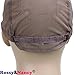 Rossy&Nancy Best Gluess Silk Swiss Lace Net Ear to Ear Stretch Wig caps with Adjustable Straps for Making Wigs