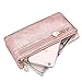Realer Women's Wallet Clutch Double Zipper Card Holder Case Gift Purse