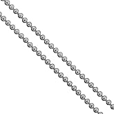 Stainless Steel Military Ball Bead Chain 2mm 3mm 4mm 6mm Dog Tag Link Pallini Necklace