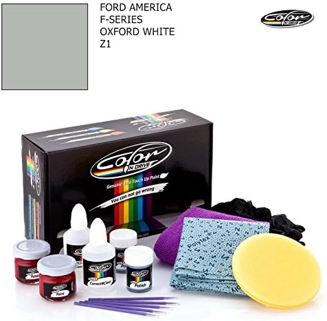 FORD AMERICA F-SERIES / OXFORD WHITE - Z1 / COLOR N DRIVE TOUCH UP PAINT SYSTEM FOR PAINT CHIPS AND SCRATCHES / BASIC PACK