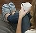 RockDove Sweater Knit Scuff Slippers for Women, Size 9-10 US Women, Teal Blue