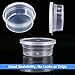 Philonext 15 Pack Slime Storage Containers, Foam Ball Storage Containers with Lids, Leakproof Clear Plastic Floam Beads Containers Kit of Slime with 10 Pcs Slime Mixing Spoons for Slime Beads (L)