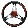 Sea-Ray-14-Inch-Black-Silver-Cherrywood-Boat-Steering-Wheel Sea-Ray-14-Inch-Black-Silver-Cherrywood-Boat-Steering-Wheel