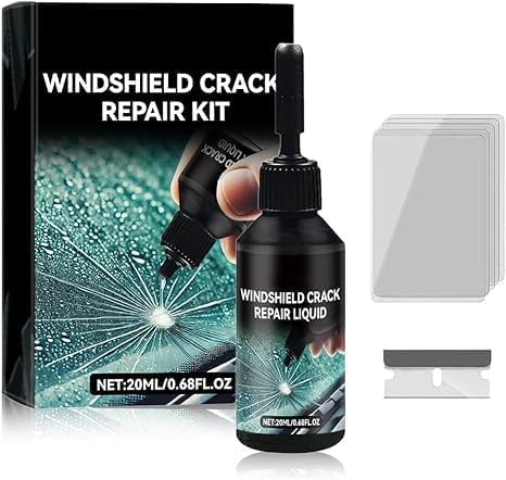 2026 New Windshield Crack Repair Kit, Universal Cracks Gone Glass Repair Kit, Premium Car Windshield Crack Repair Fluid, Glass Repair Liquid for Cracks, Glass Repair Fluid for Star Shaped Crack