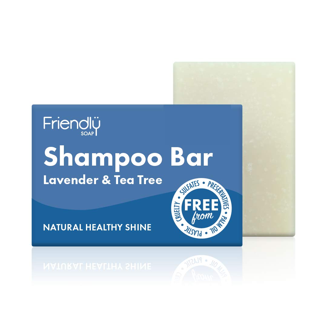 Friendly Soap Handmade Natural Lavender & Tea Tree Shampoo Bar (Case of 6)