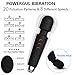 Cordless Wand Vibrator Massagers, Rechargeable Waterproof  Massager with Multi-mode for Body Therapeutic - Black