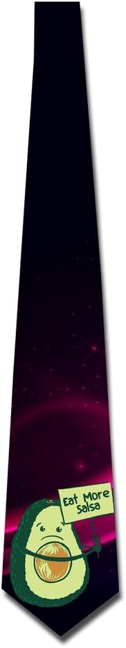 DaDaPAN Personalized Eat More Salsa Retro Skinny Tie
