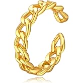 Kyerlyn Gold Stackable Rings for Women Cubic Zirconia Rings Sparkling CZ Rings Lightweight Dainty Sun Moon Ring Silver Band Rings Open Ring Fashion Jewelry Gifts
