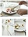 Jinsen Customized Stainless Steel Flatware Set for Home Kitchen Restaurant Hotel (White + Gold)