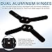 Dynamic Gear Open Patella Stabilizing Knee Brace with Dual Aluminum Stability Hinges - Padded Neoprene Adjustable Compression Knee Support Brace for Meniscus Tear, ACL, Strains, Knee Pain, Arthritis
