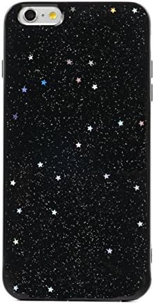 TycoonYu iPhone 6s Case Soft Spark Glitter Shine Star TPU Cover Case for iPhone 6s 4.7 inch (Black)
