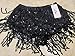 Yollmart Women's Sequins Tassel Skirts Shorts Booty Dance Festival Bottoms (US, Alpha, Small, Regular, Regular, Black)
