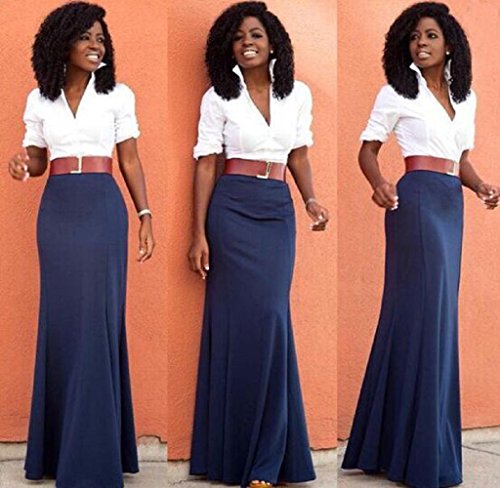 V-Neck Splice Long Dress เดรส แฟชั่นชุดทำงาน Party Evening Ball Gown Club Dress เดรส แฟชั่นชุดทำงาน Rukiwa ผู้หญิง Elegant