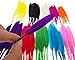 Dxeud Colorful Goose Feathers 100pcs/pack/ (10pcs X10colors) (4-6 inch)