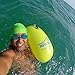 New Wave Swim Bubble for Open Water Swimmers and Triathletes - Be Bright, Be Seen & Be Safer with New Wave While Swimming Outdoors with This Safety Swim Buoy Tow Float (Yellow)