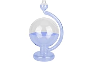 Predictor Barometer, Blue Glass Weather Forecast Bottle Beautiful Home Table Decoration for Predict The Next Days Weather Con