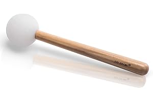 SOLSHINE Rubber Ball Striker Mallet with Wooden Handle for Crystal Quartz or Tibetan Sound Healing Yoga Meditation Singing Bowls