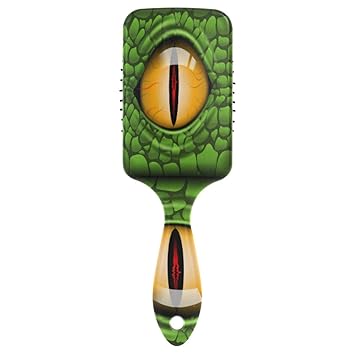 Amazon Com Xmcl Demon Dinosaur Eye Paddle Hair Brush Soft Nylon