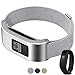 Garmin Vivofit3/ Jr Milanese Bands - C2D JOY Milanese Replacement Milanese Band with Case for Garmin Vivofit 3/Vivofit Jr, Rose Gold (4.8-6.8inch)