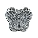 Multifit Antique Alloy Metal Rose Flower Engraving Butterfly Heart Shape Jewelry Box Trinket Jewelry Storage Box for Rings Earrings