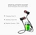 Wireless Bluetooth CSR4.1 Headphones Stereo Smart Sports Earphones Wireless Noise Cancelling Running bass Earbuds Headset with Mic (black)